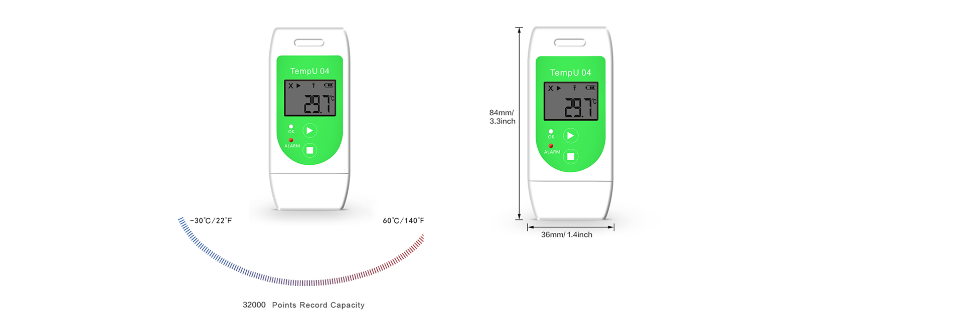 Tzone Tempu Multi Use Temperature Usb Data Logger Onetemp