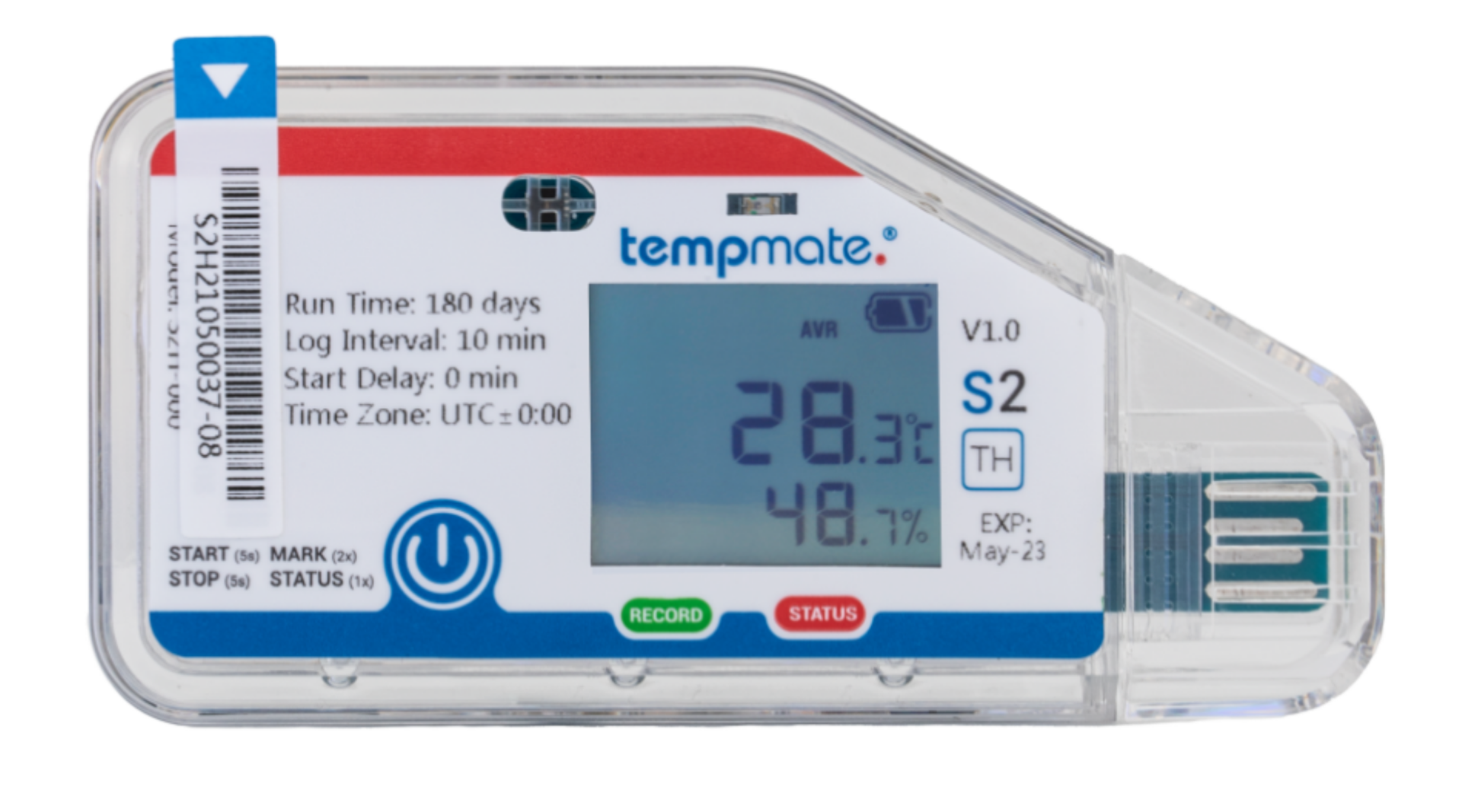 Tempmate S Single Use Temperature Data Logger Onetemp