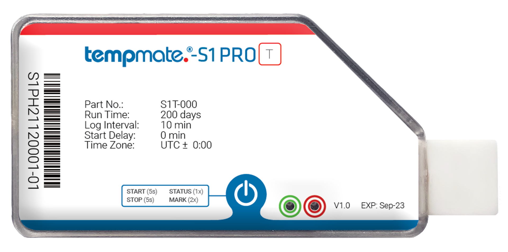 Tempmate S Pro Single Use Temperature Data Logger Onetemp