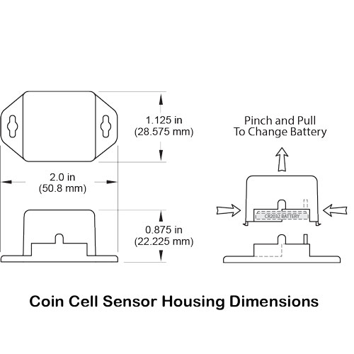 Monnit Coin Cell Wireless Temperature Sensors Onetemp